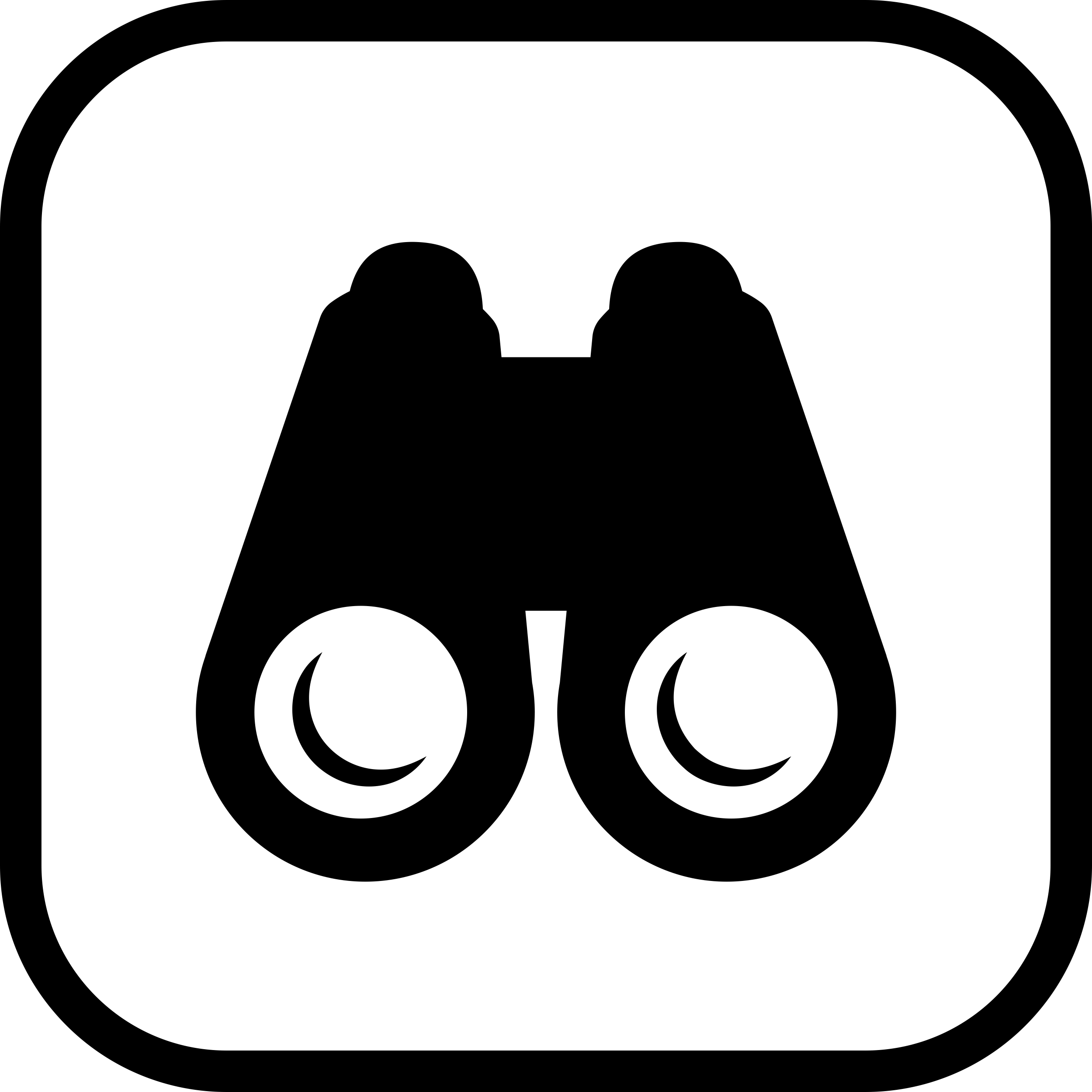Binocular Sign Sketch Style Svg Vector Free Vectors
